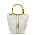 Hermes Bicolor Touch Ostrich Handle Picotin Lock 18 Bag