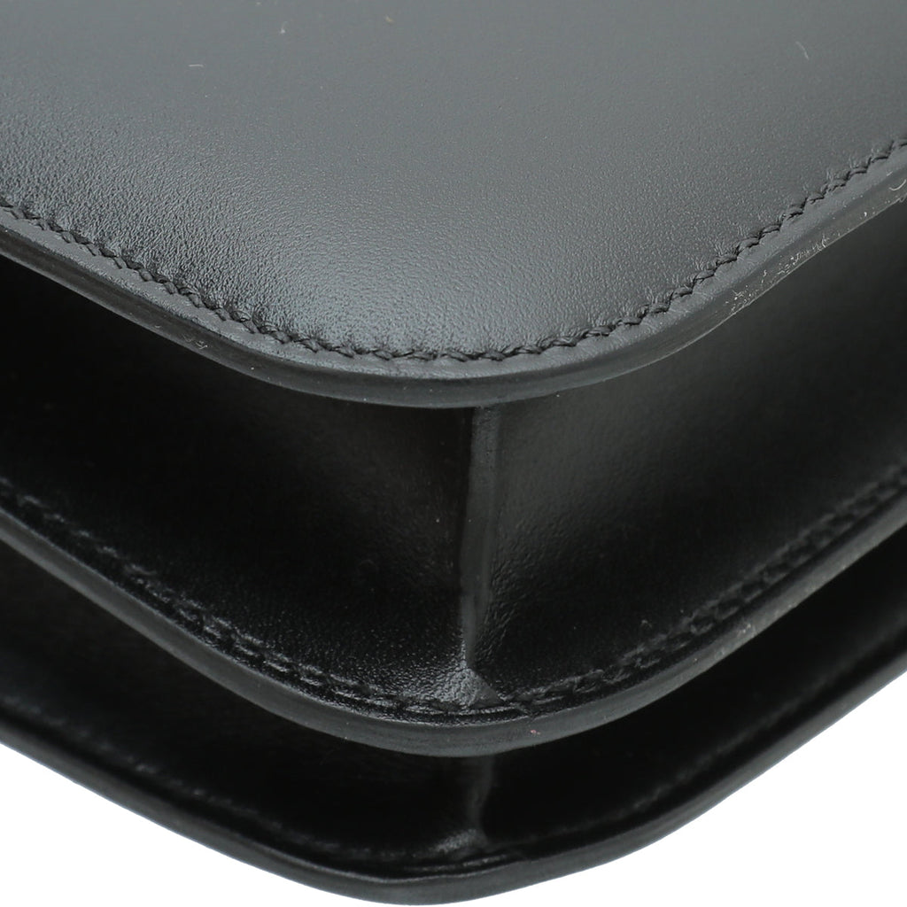Hermes Noir Constance III Mini Tadelakt Lizard Lock Bag
