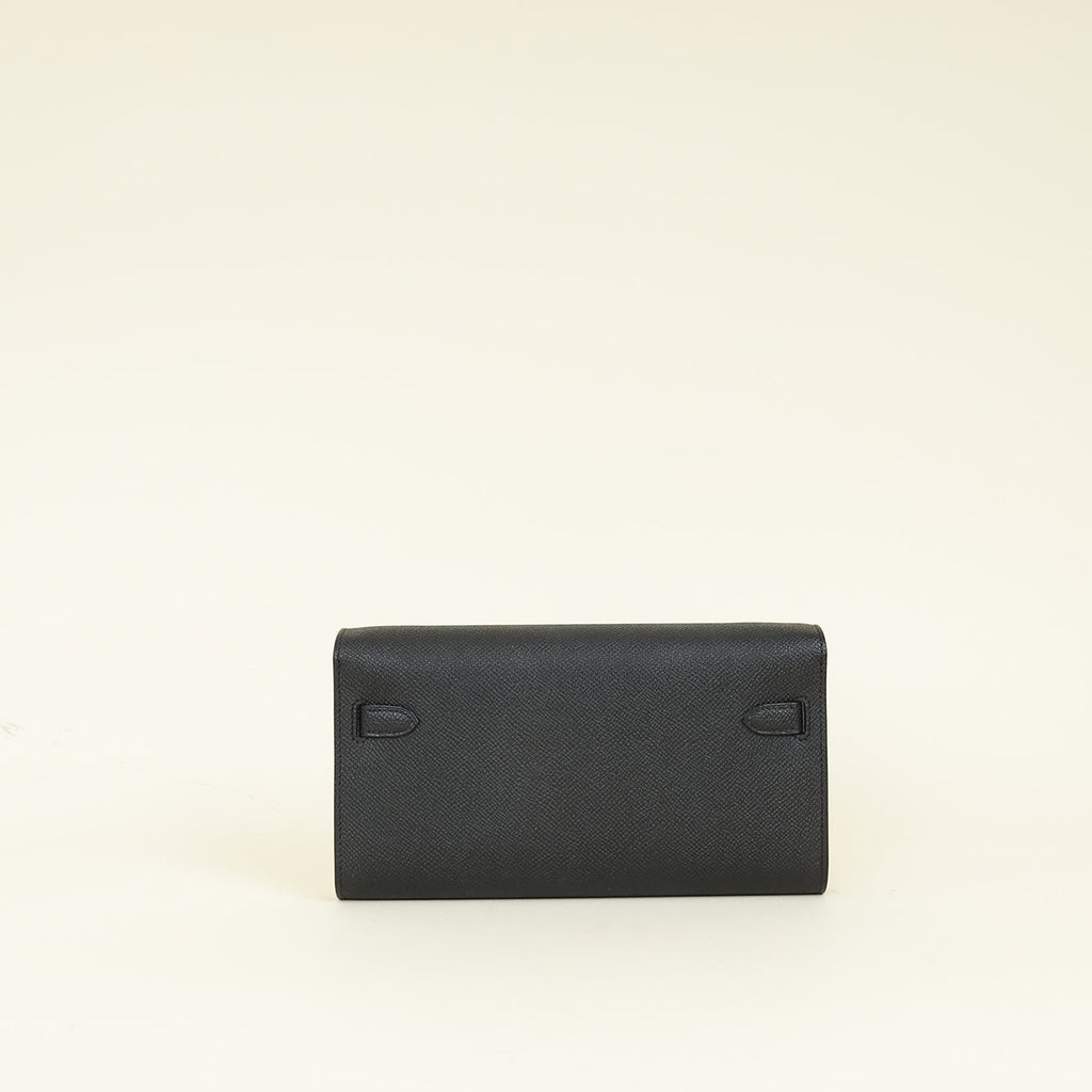 Hermes Noir Kelly To Go Wallet