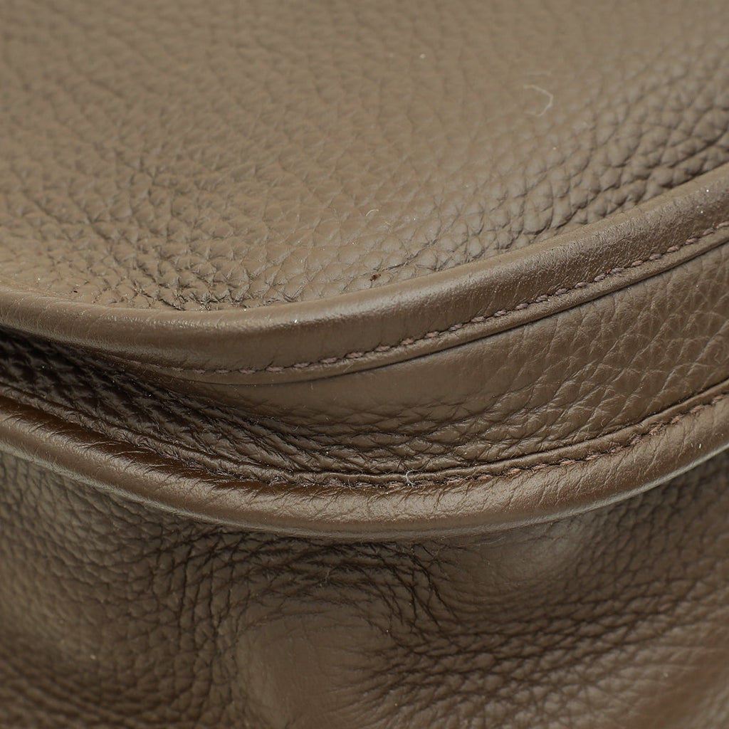 Hermes Chocolate Evelyne III PM Bag