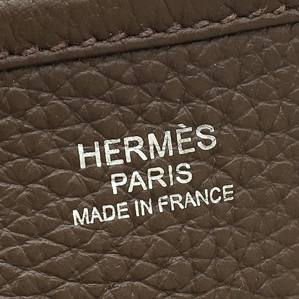 Hermes Chocolate Evelyne III PM Bag