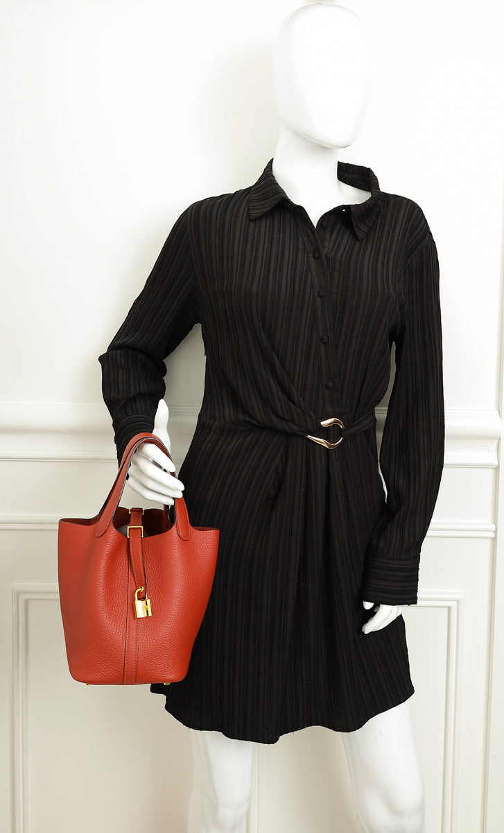 Hermes Cuivre Picotin Lock 18 Bag