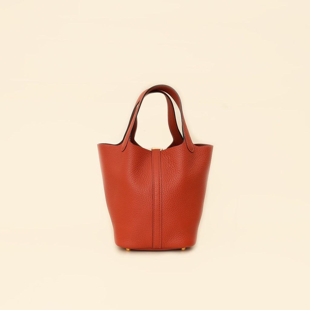 Hermes Cuivre Picotin Lock 18 Bag