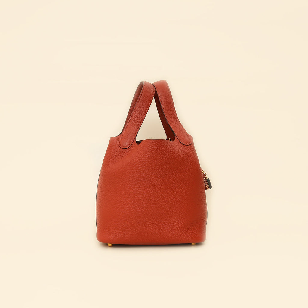 Hermes Cuivre Picotin Lock 18 Bag