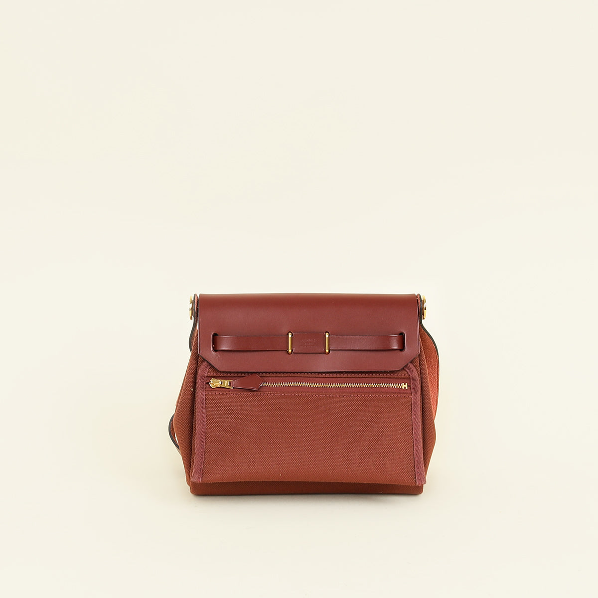 Hermes Rouge H Herbag Zip 20 Bag