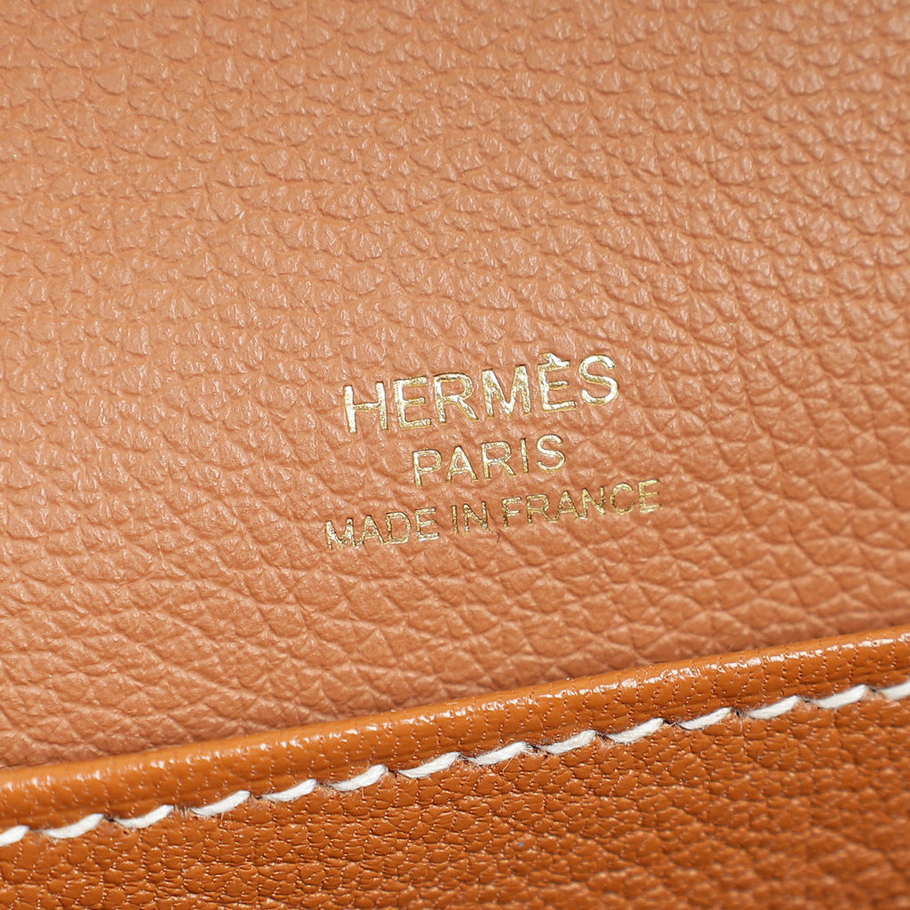 Hermes Gold Roulis Mini Evercolor Bag