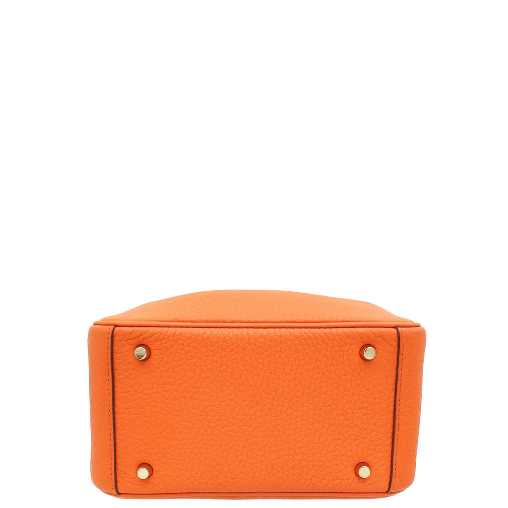 Hermes Orange Mini Lindy Bag