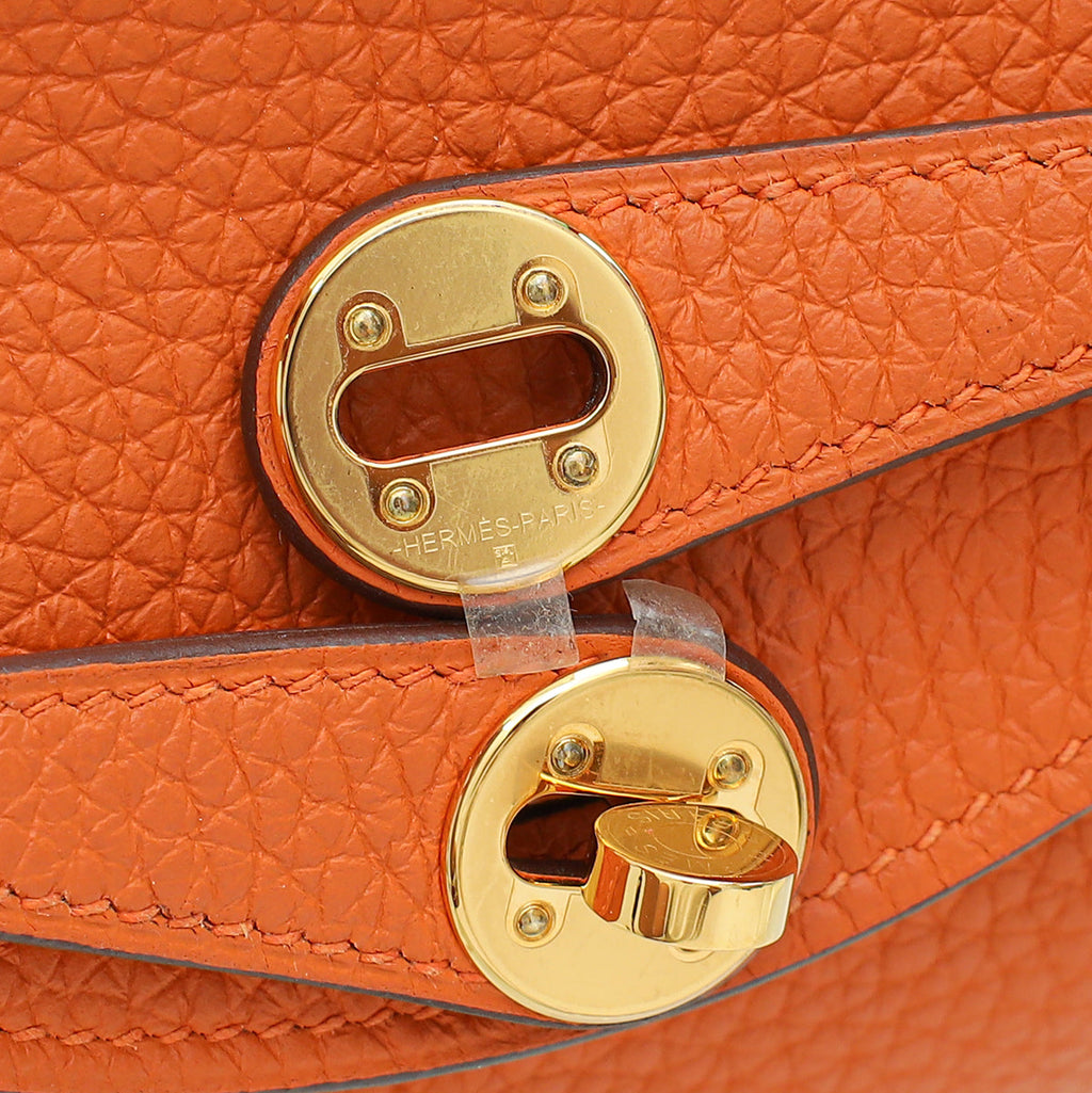 Hermes Orange Mini Lindy Bag