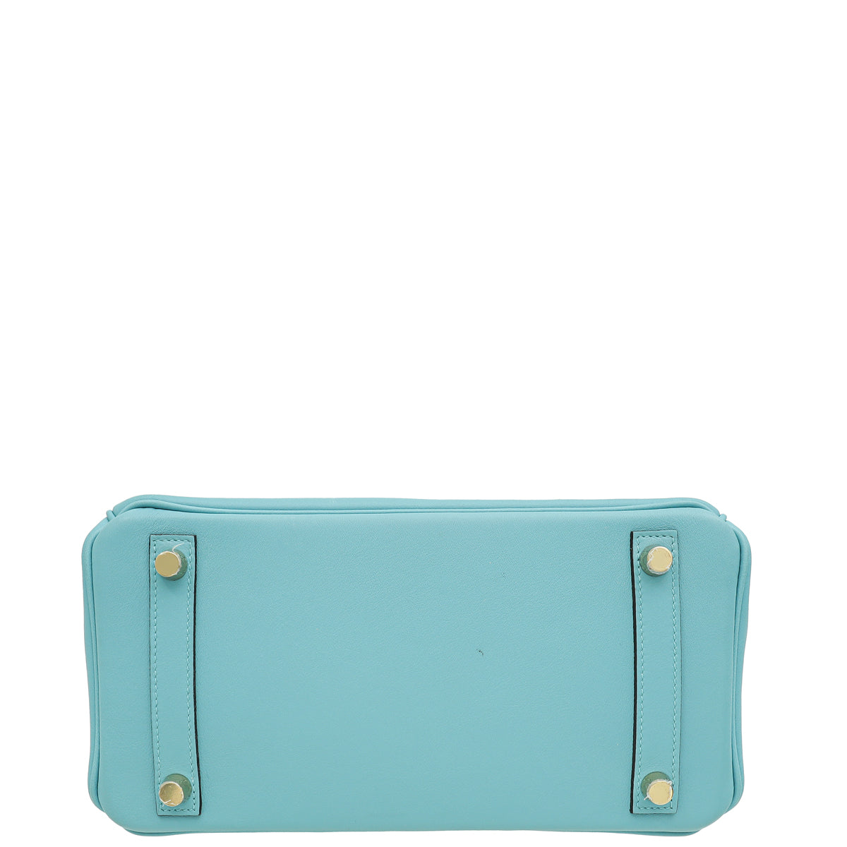 Hermes Bleu Atoll Retourne Birkin 25 Bag W/ Twillies