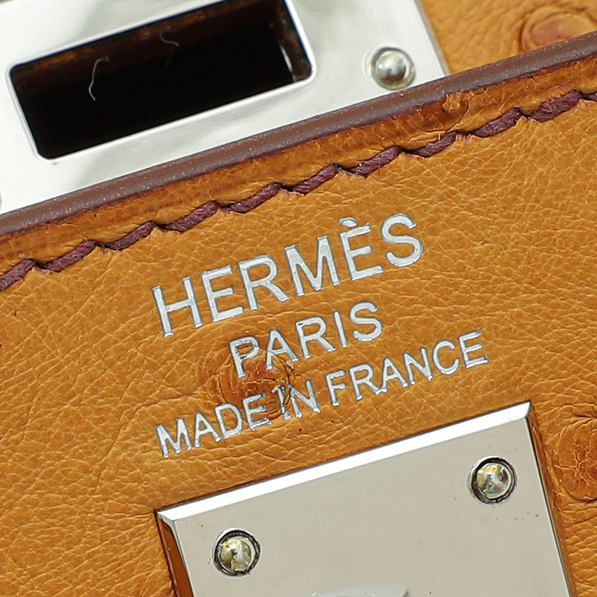 Hermes Gold Ostrich Sellier Kelly 25 Bag