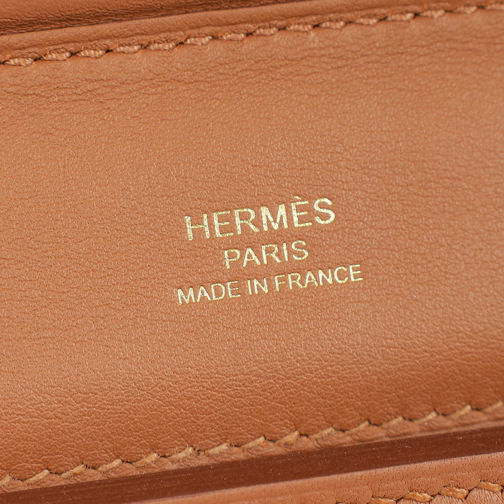 Hermes Gold 24/24 21 Evercolor Swift Bag