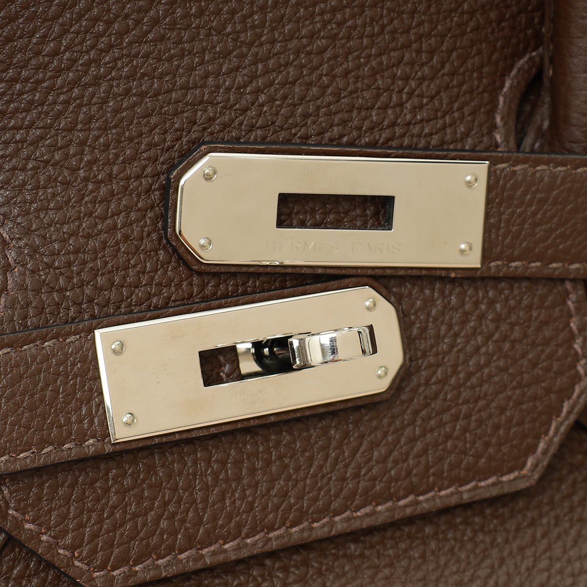 Hermes Chocolate Retourne Birkin 35 Bag