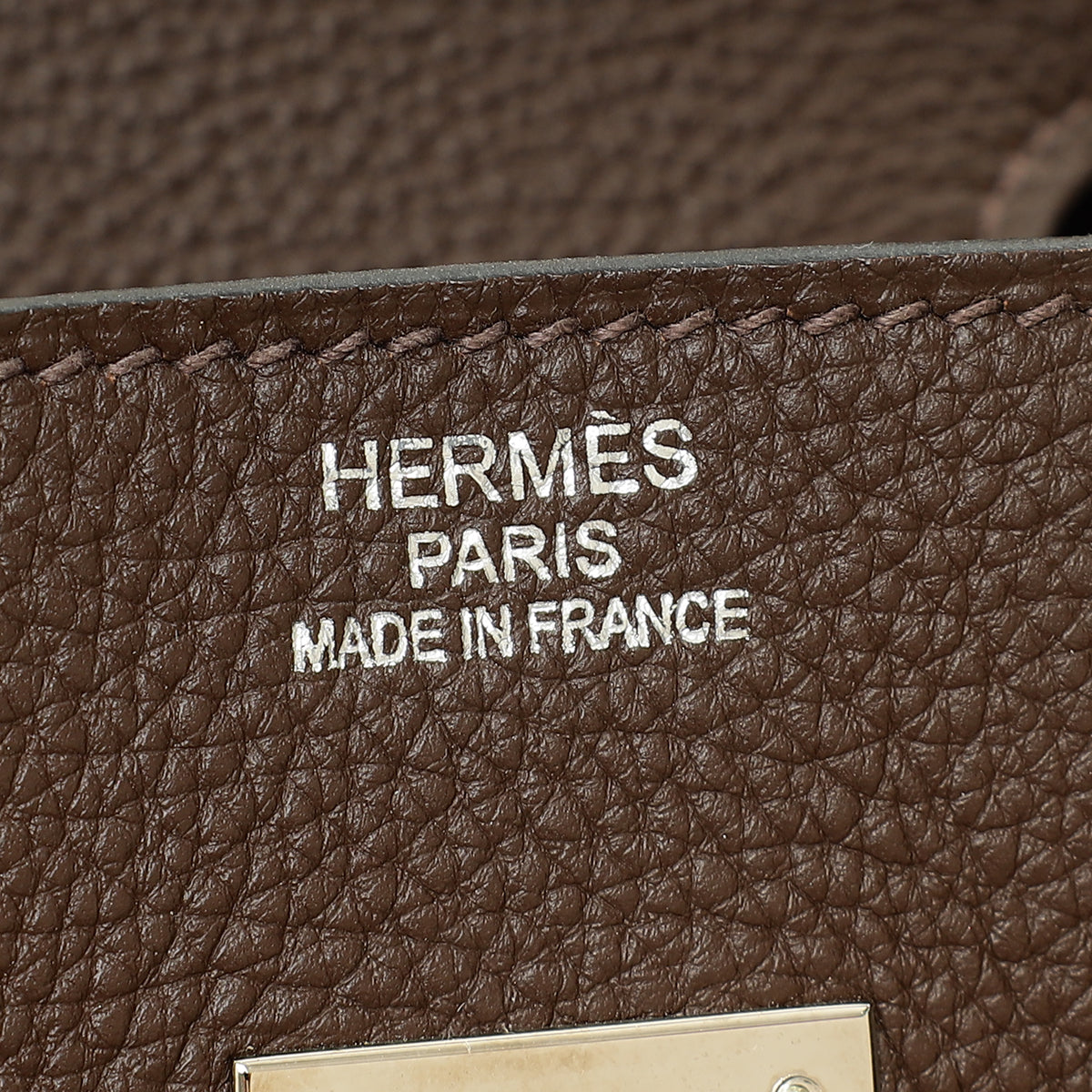 Hermes Chocolate Retourne Birkin 35 Bag