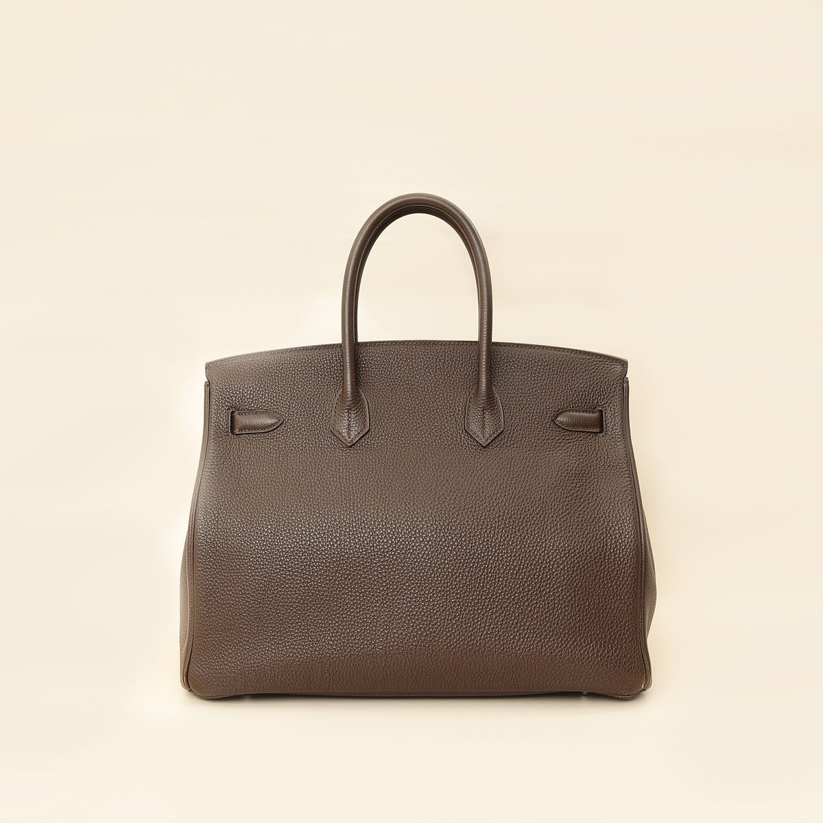 Hermes Chocolate Retourne Birkin 35 Bag