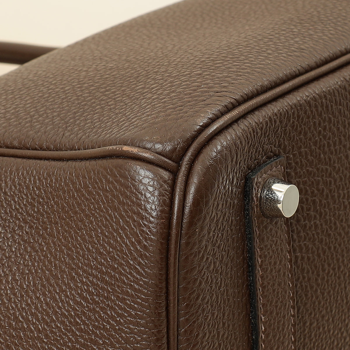 Hermes Chocolate Retourne Birkin 35 Bag