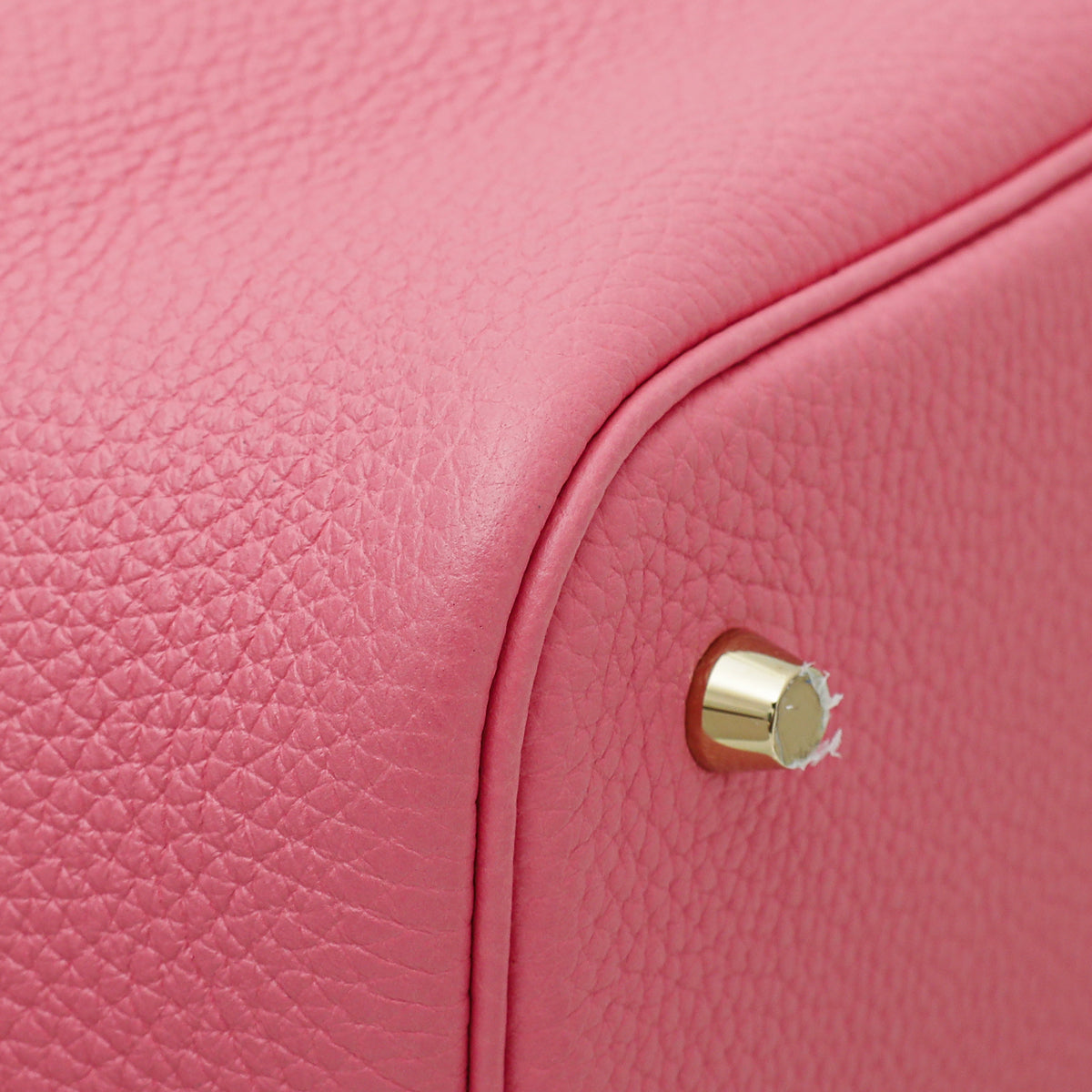 Hermes Rose Azalee Picotin 22 Crocodile Handle Bag