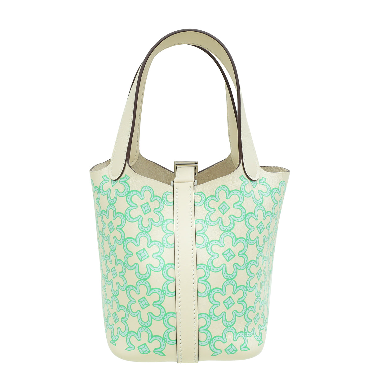 Hermes Tricolor Micro Picotin Lock 14 Lucky Daisy Print Bag