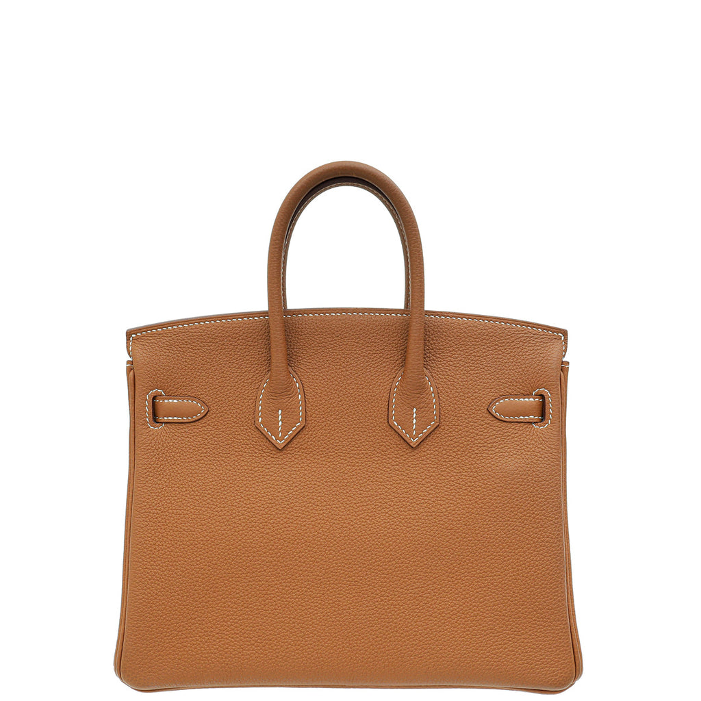 Hermes Gold Retourne Birkin 25 Bag