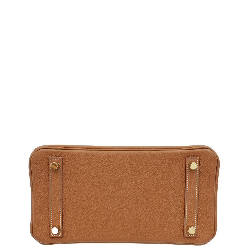 Hermes Gold Retourne Birkin 25 Bag