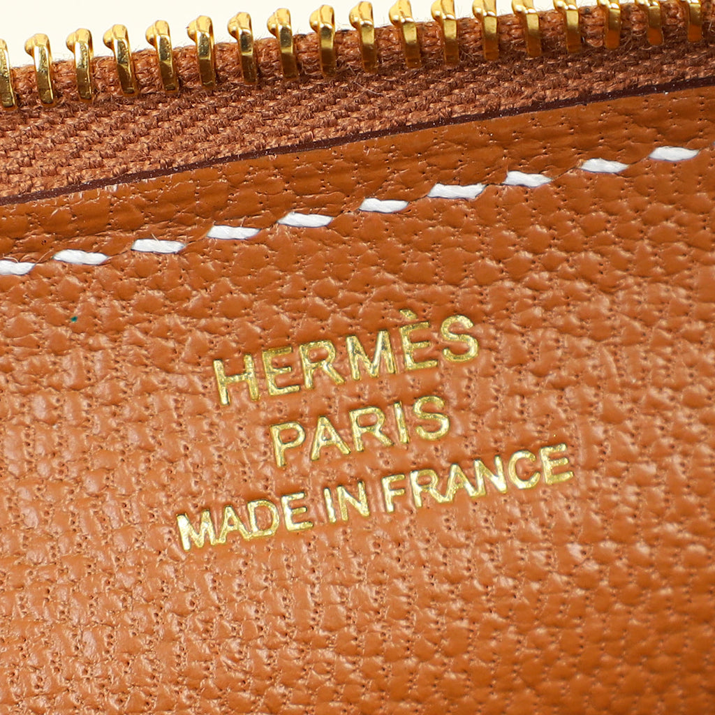 Hermes Gold Zipengo Chaine d'Ancre To Go Pouch