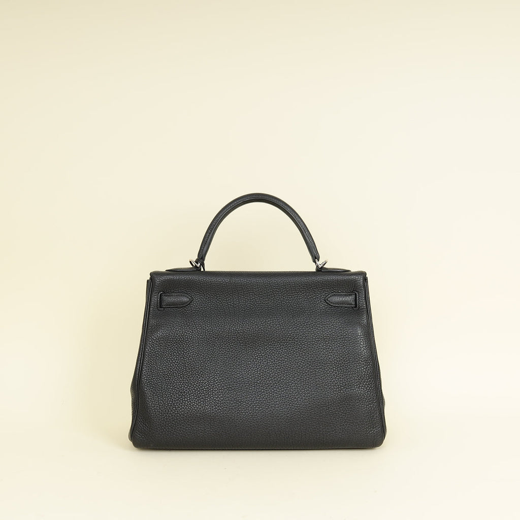 Hermes Noir Retourne Kelly 32 Bag
