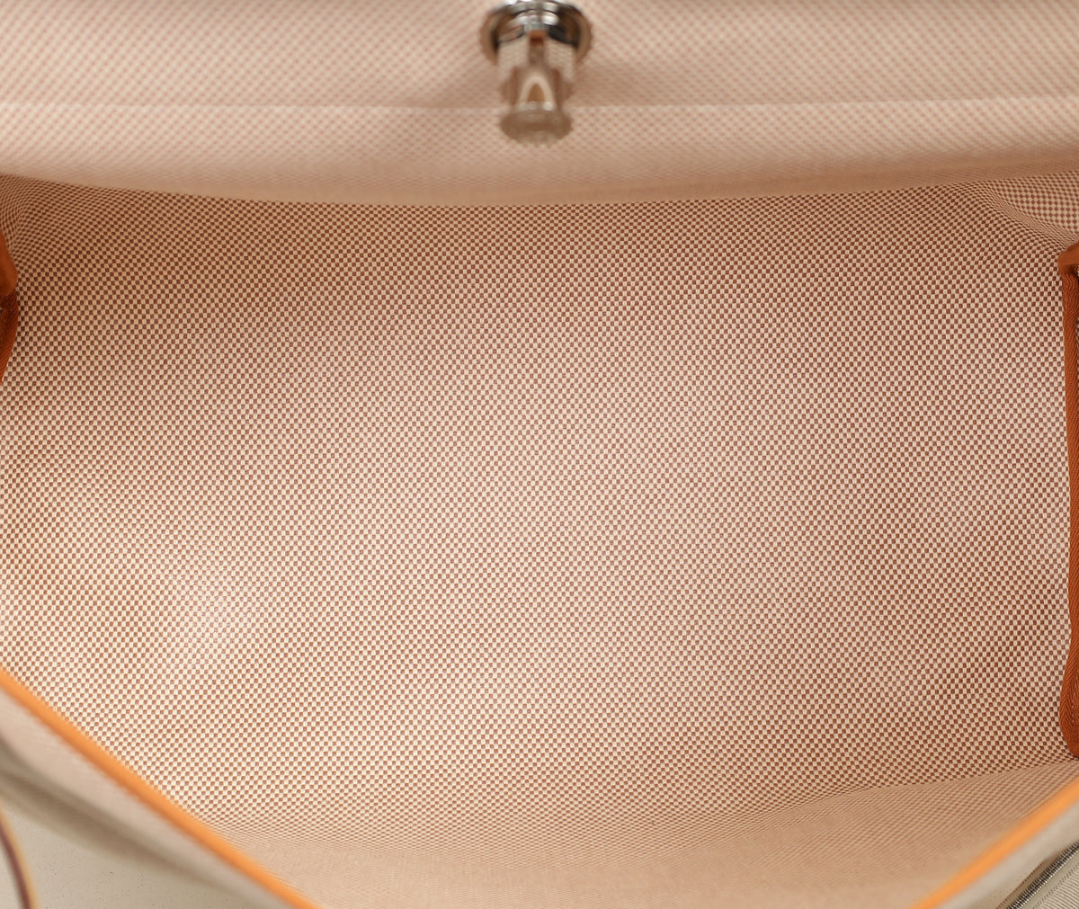 Hermes Natural Herbag Zip 50 Retourne Cabine Bag