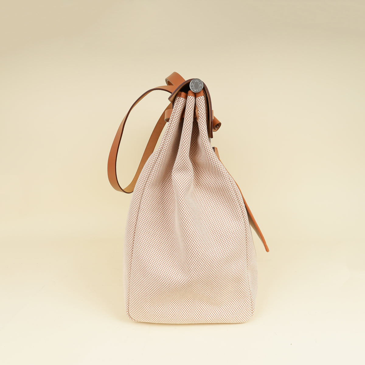 Hermes Natural Herbag Zip 50 Retourne Cabine Bag