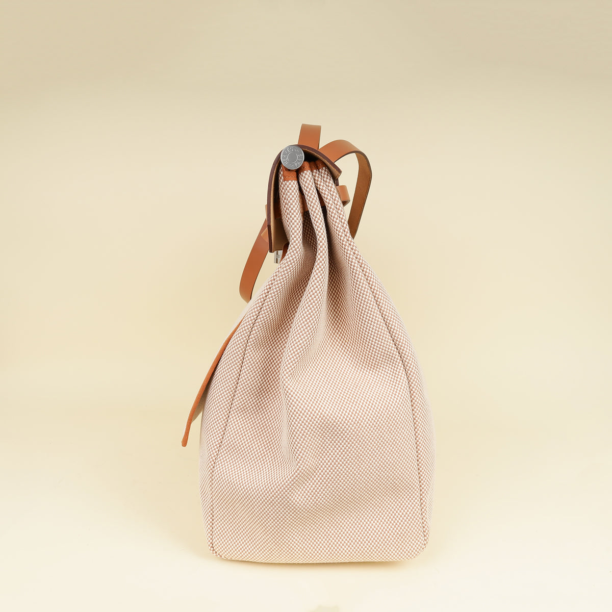 Hermes Natural Herbag Zip 50 Retourne Cabine Bag