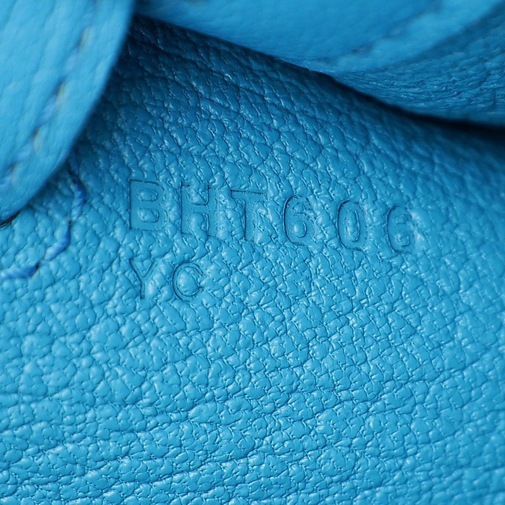 Hermes Bleu Frida Sellier Kelly 25 Bag