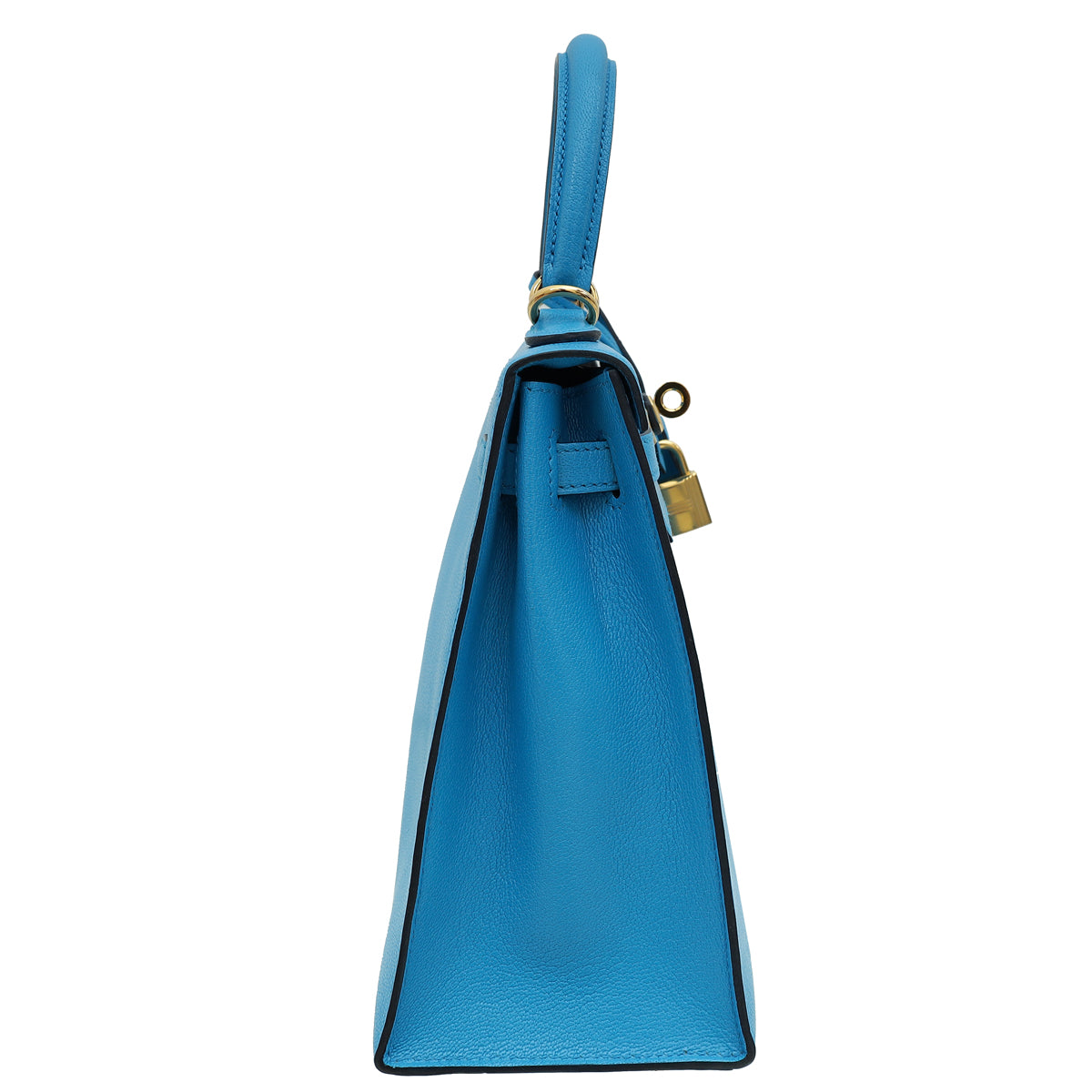 Hermes Bleu Frida Sellier Kelly 25 Bag