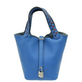Hermes Tricolor Picotin Lock 18 Tressage De Cuir Bag