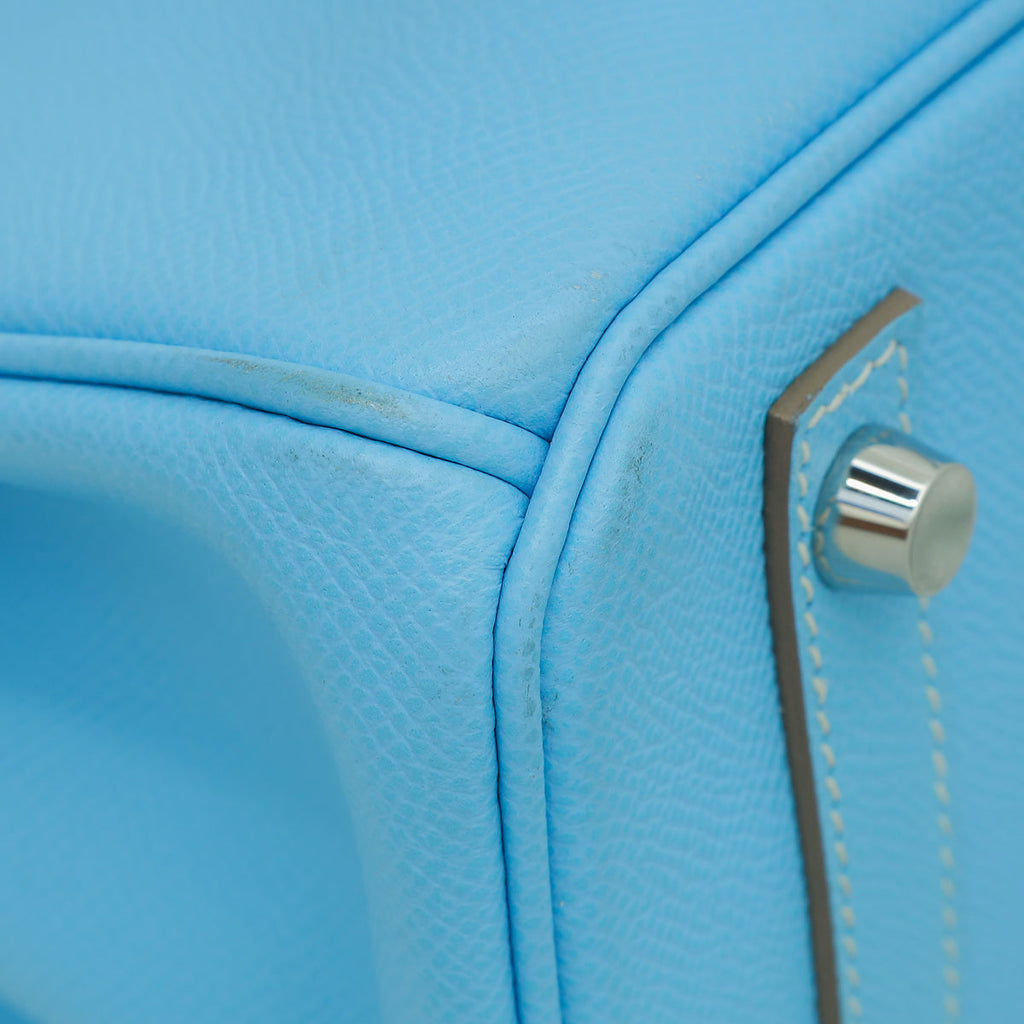 Hermes Bleu Paradise Birkin 30 Verso Bag