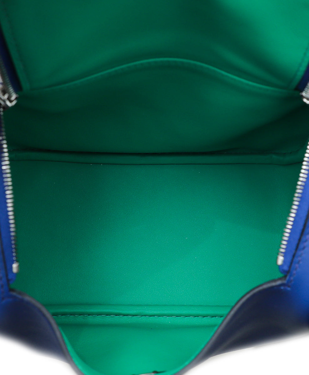Hermes Royal Bleu Lindy 20 Mini Swift Bag