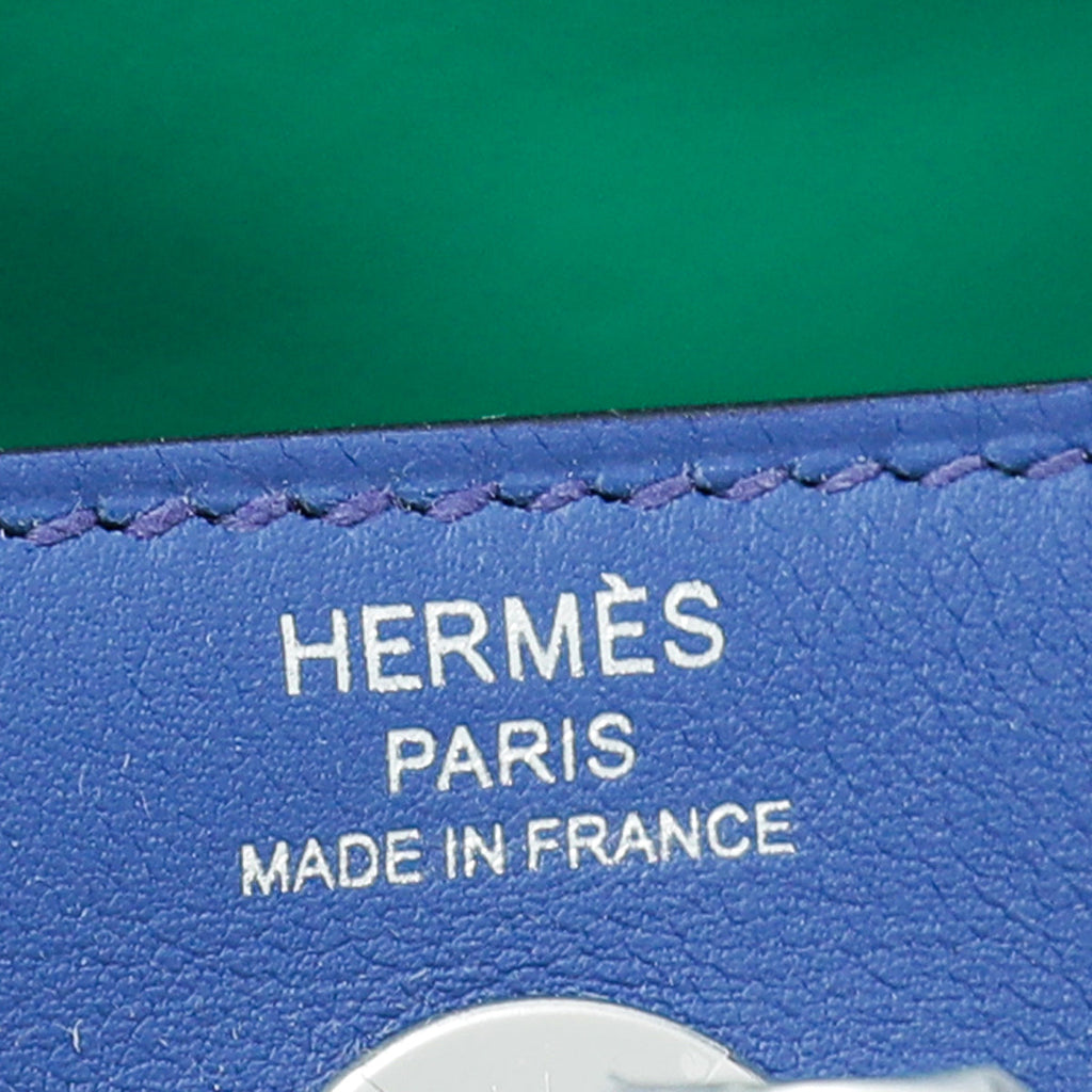 Hermes Royal Bleu Lindy 20 Mini Swift Bag