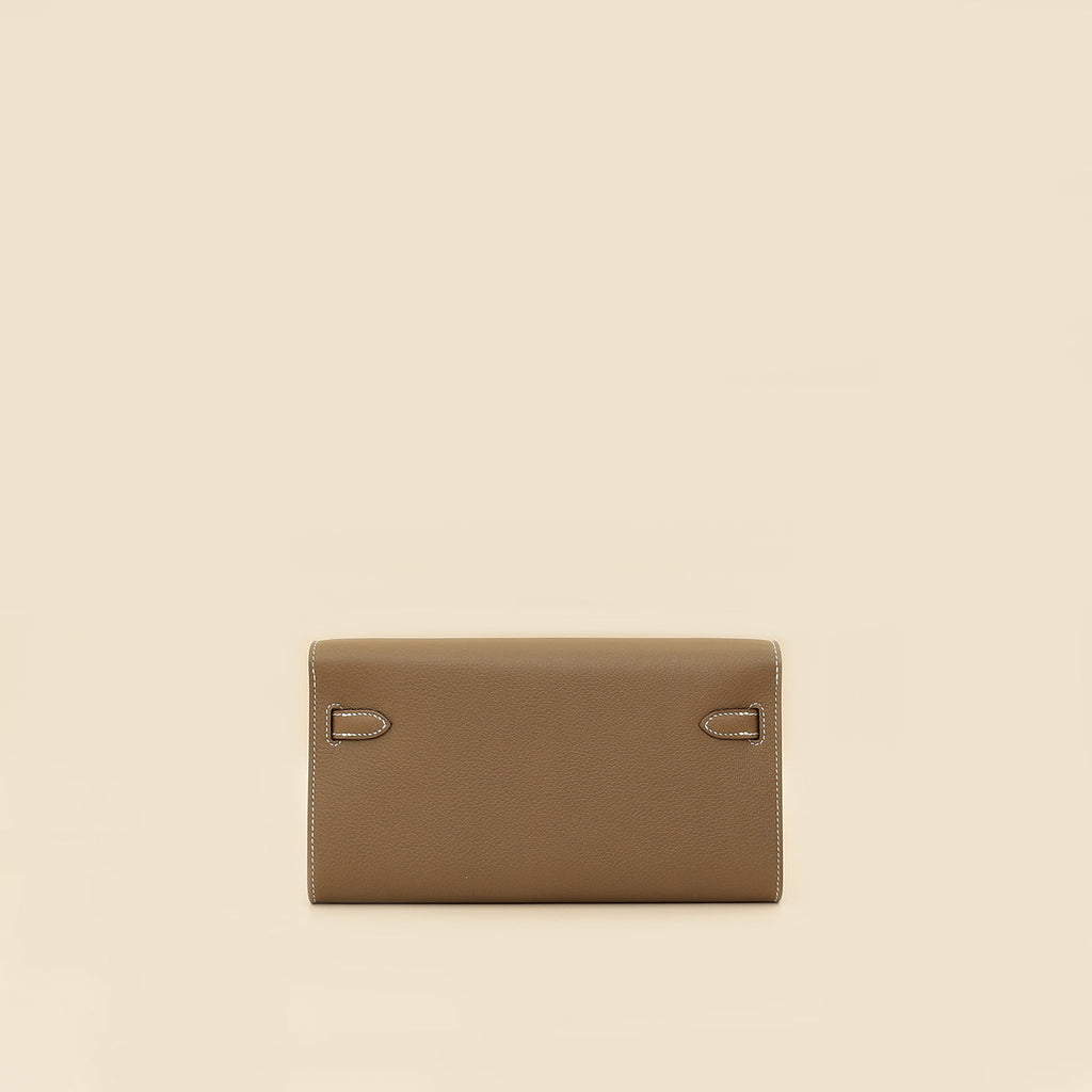 Hermes Etoupe Kelly To Go Evercolor Wallet