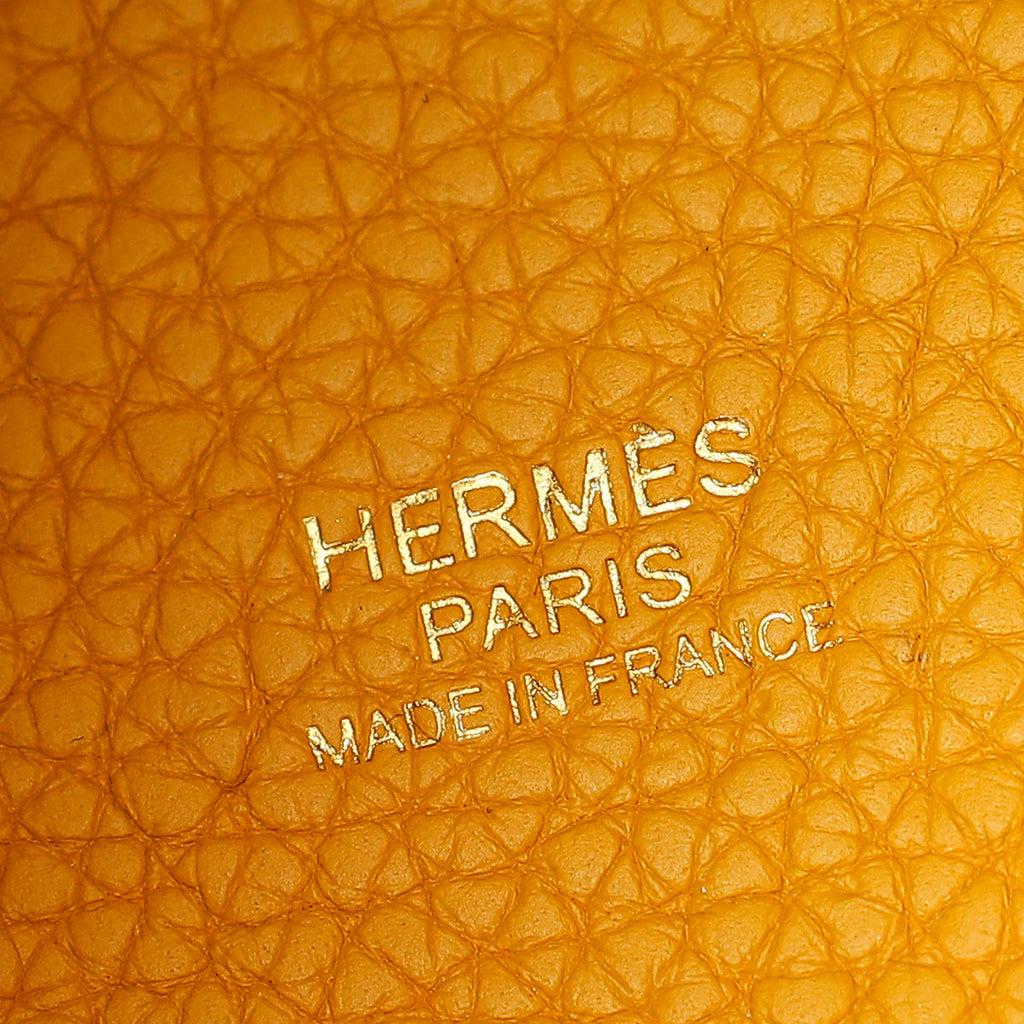 Hermes Jaune Ambre Picotin Lock 18 Bag