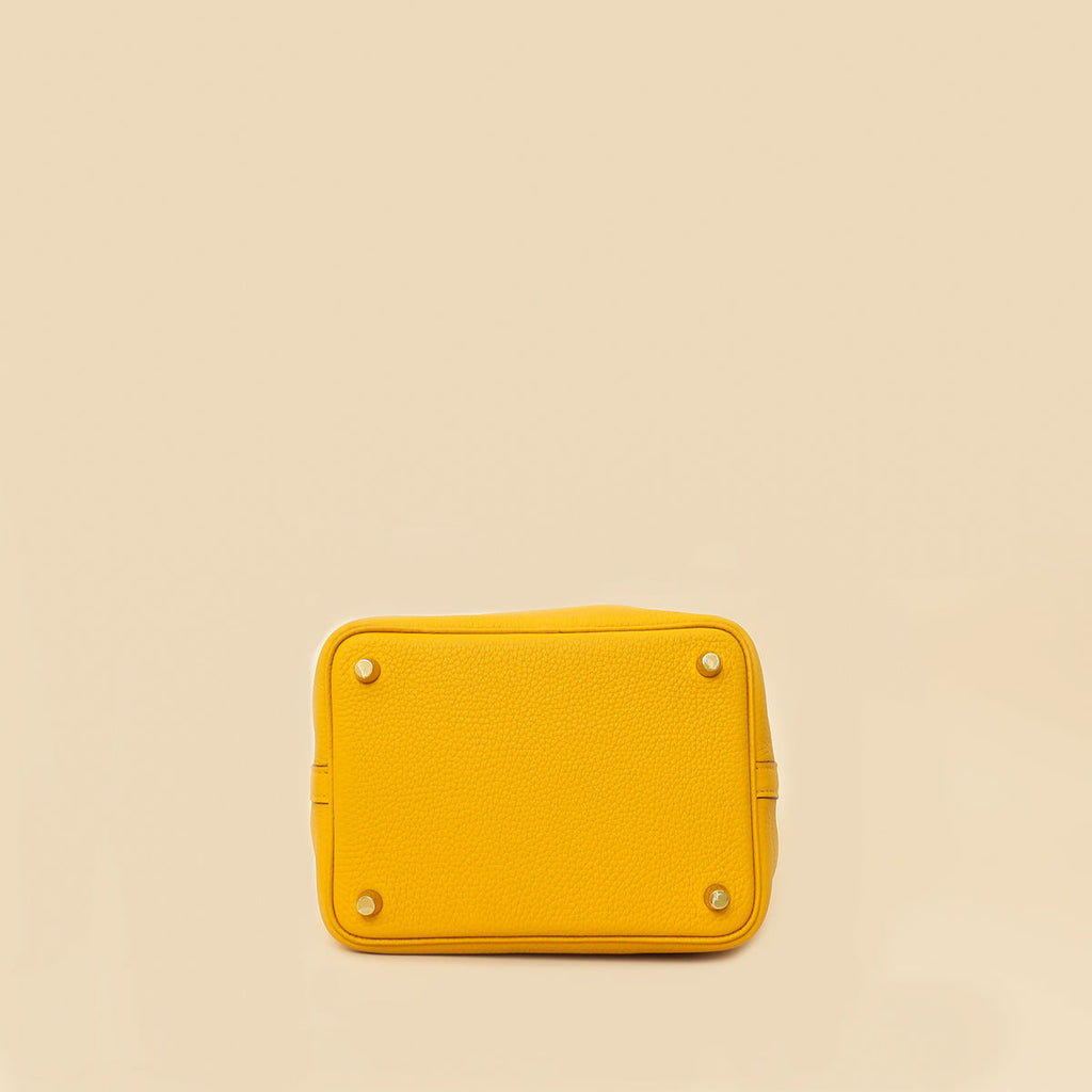 Hermes Jaune Ambre Picotin Lock 18 Bag