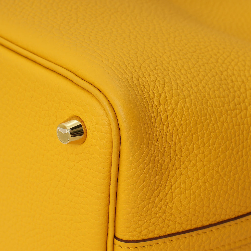 Hermes Jaune Ambre Picotin Lock 18 Bag
