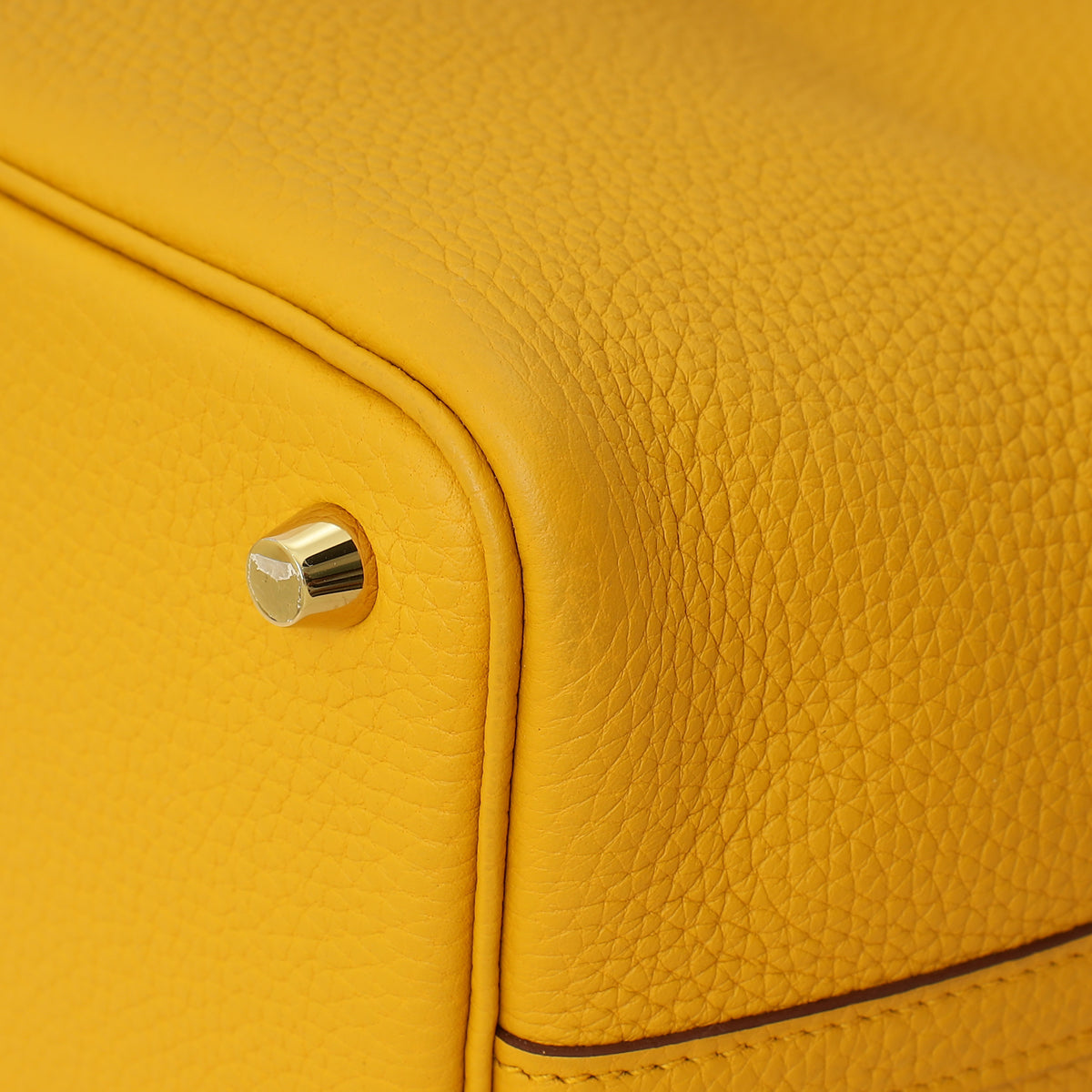 Hermes Jaune Ambre Picotin Lock 18 Bag