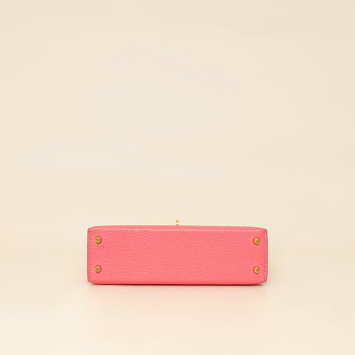 Hermes Rose Azalee Chevre Mysore Mini Kelly Sellier Bag