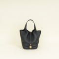 Hermes Noir Picotin Lock 18 Touch Bag