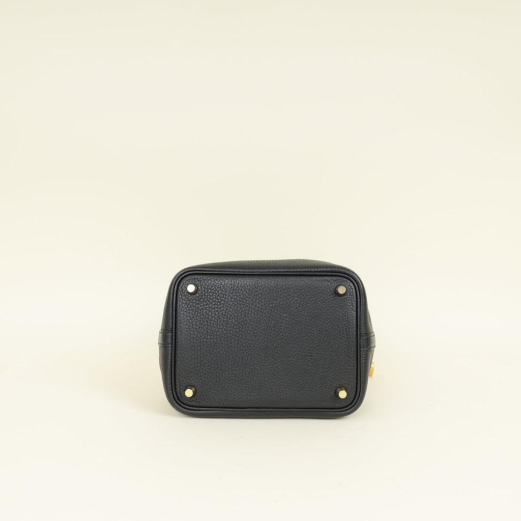Hermes Noir Picotin Lock 18 Touch Bag
