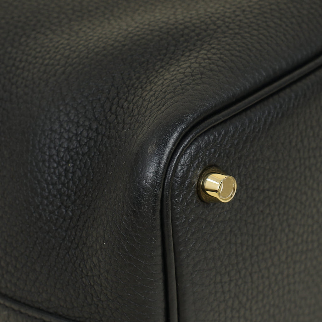 Hermes Noir Picotin Lock 18 Touch Bag