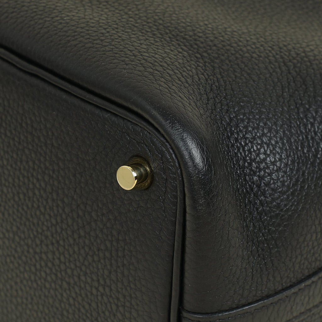 Hermes Noir Picotin Lock 18 Touch Bag