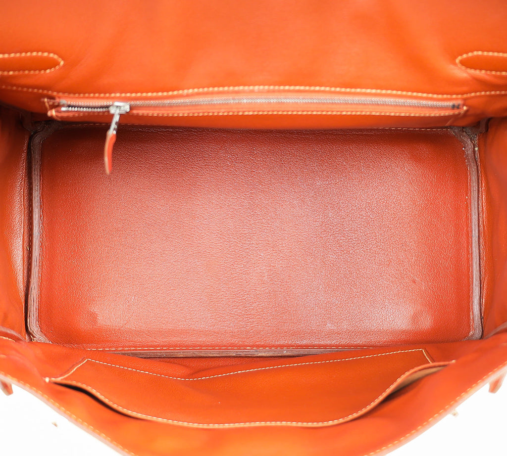 Hermes Brique Vibrato Birkin 35 Bag