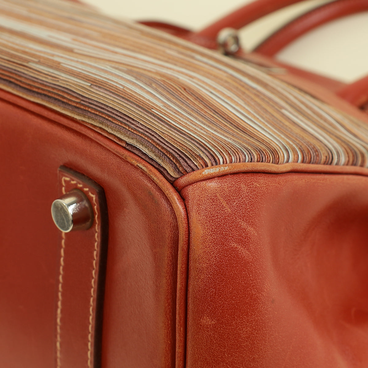 Hermes Brique Vibrato Birkin 35 Bag