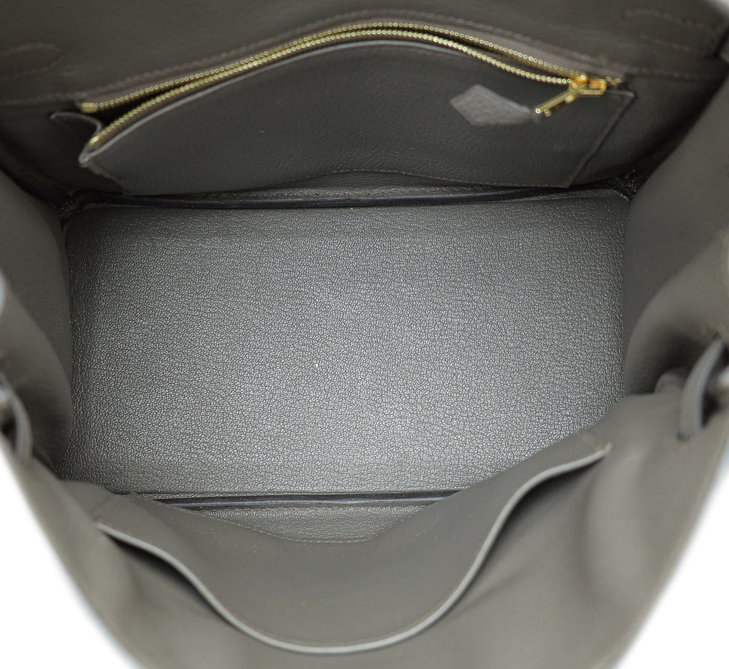 Hermes Gris Etain Birkin 25 Bag
