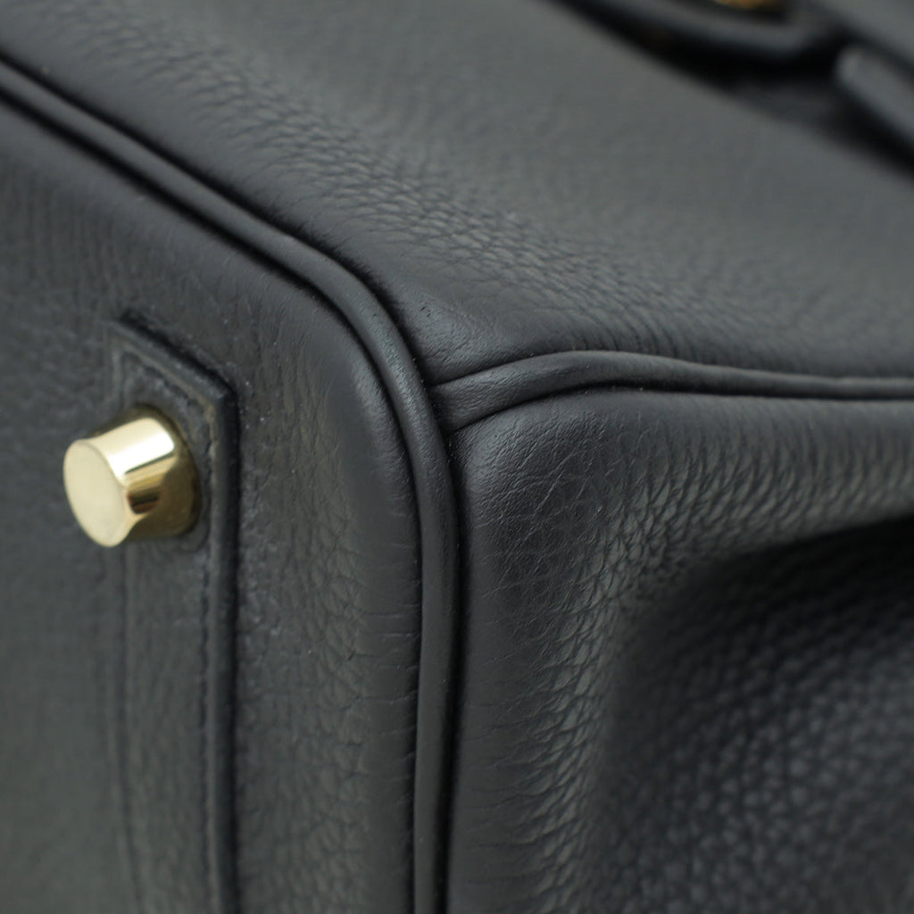 Hermes Noir Retourne Birkin 25 Bag