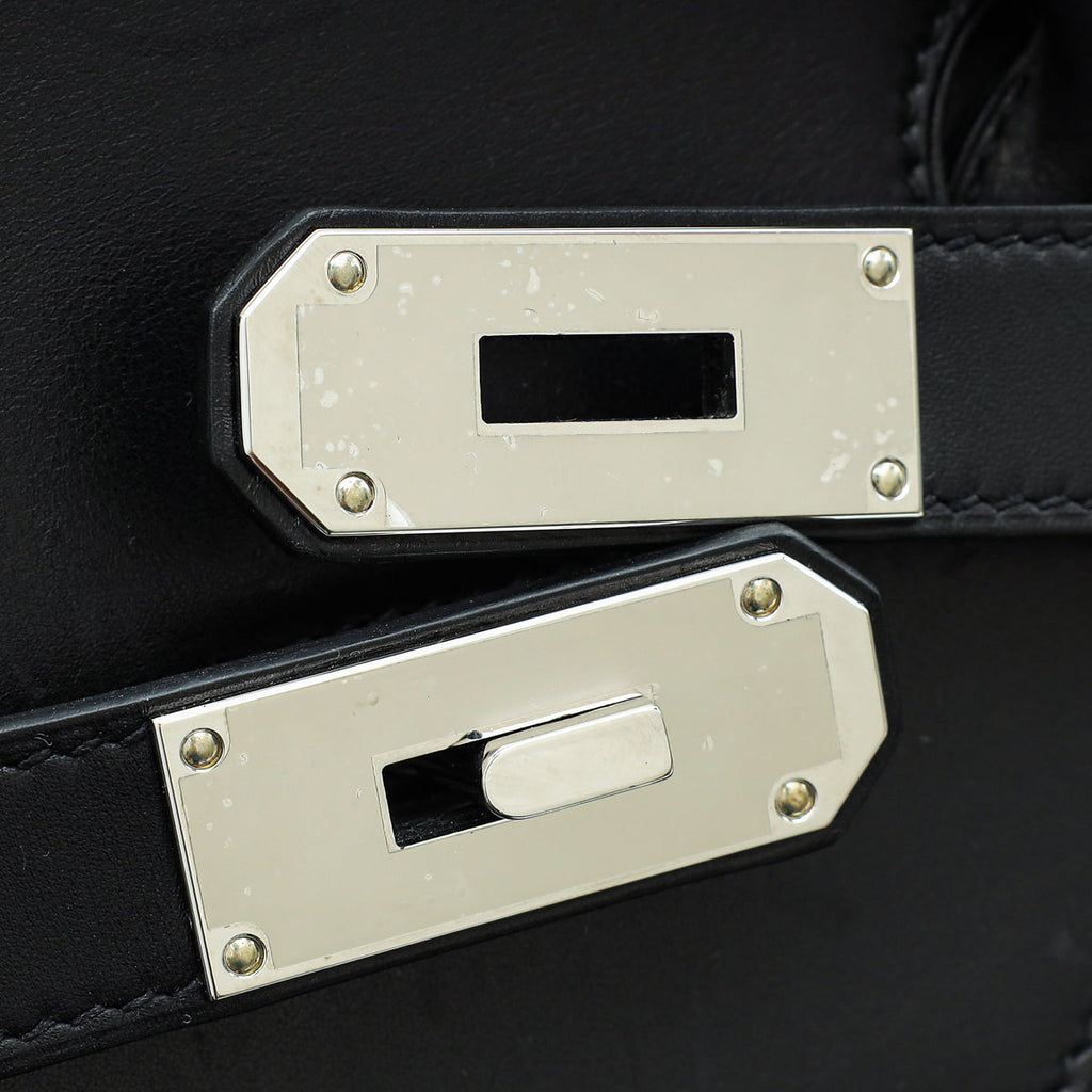 Hermes Noir Rock Hac Birkin 40 Bag