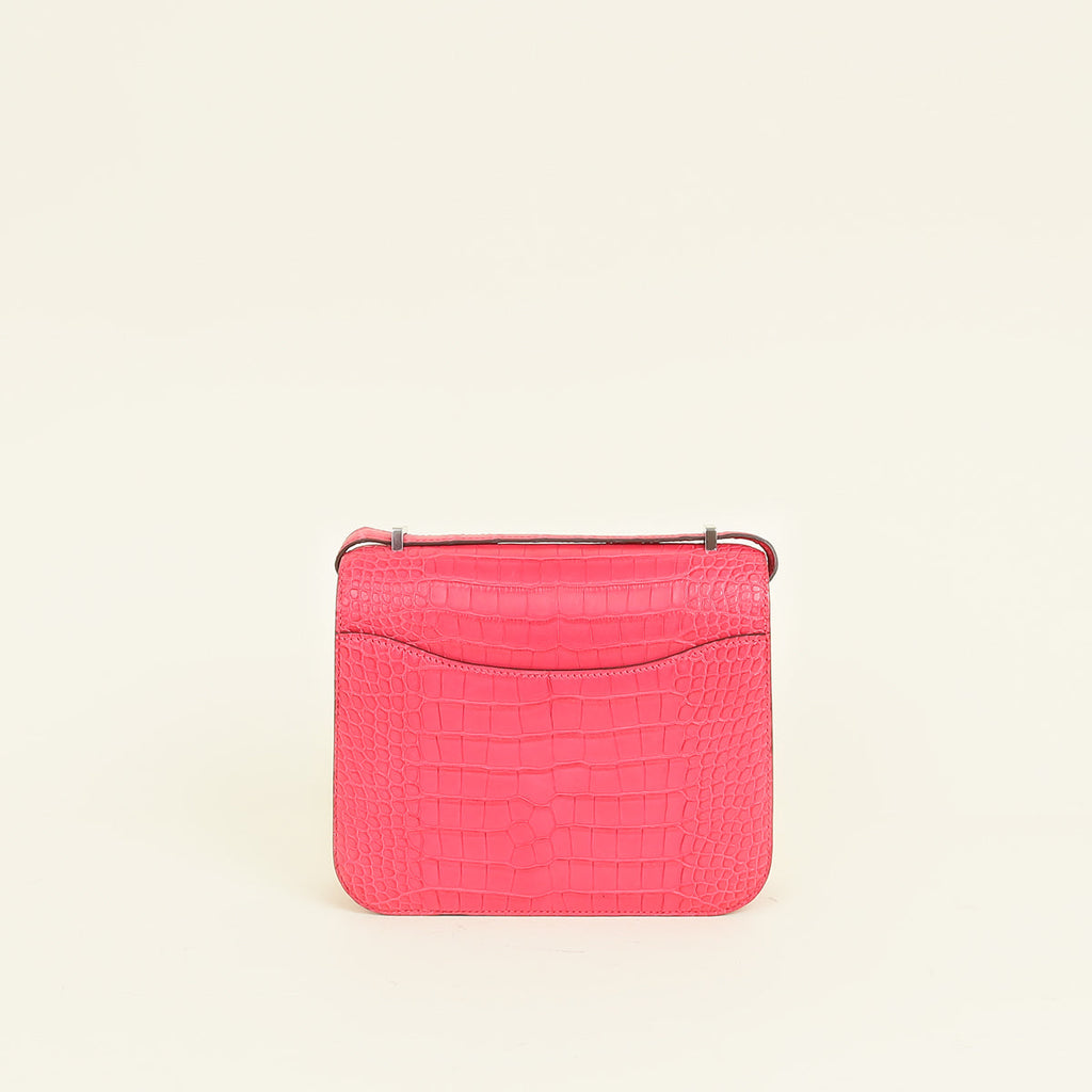 Hermes Rose Extreme Matte Constance III 18 Mini Bag